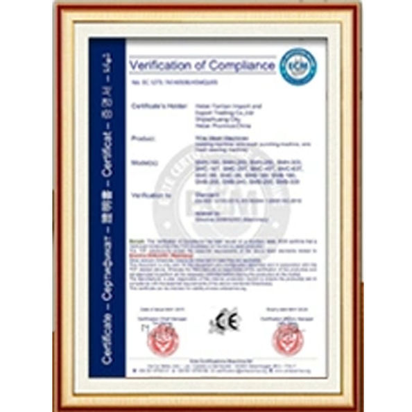 Çin Dongguan Zhaoyi Hardware Products Co., LTD. Sertifikalar